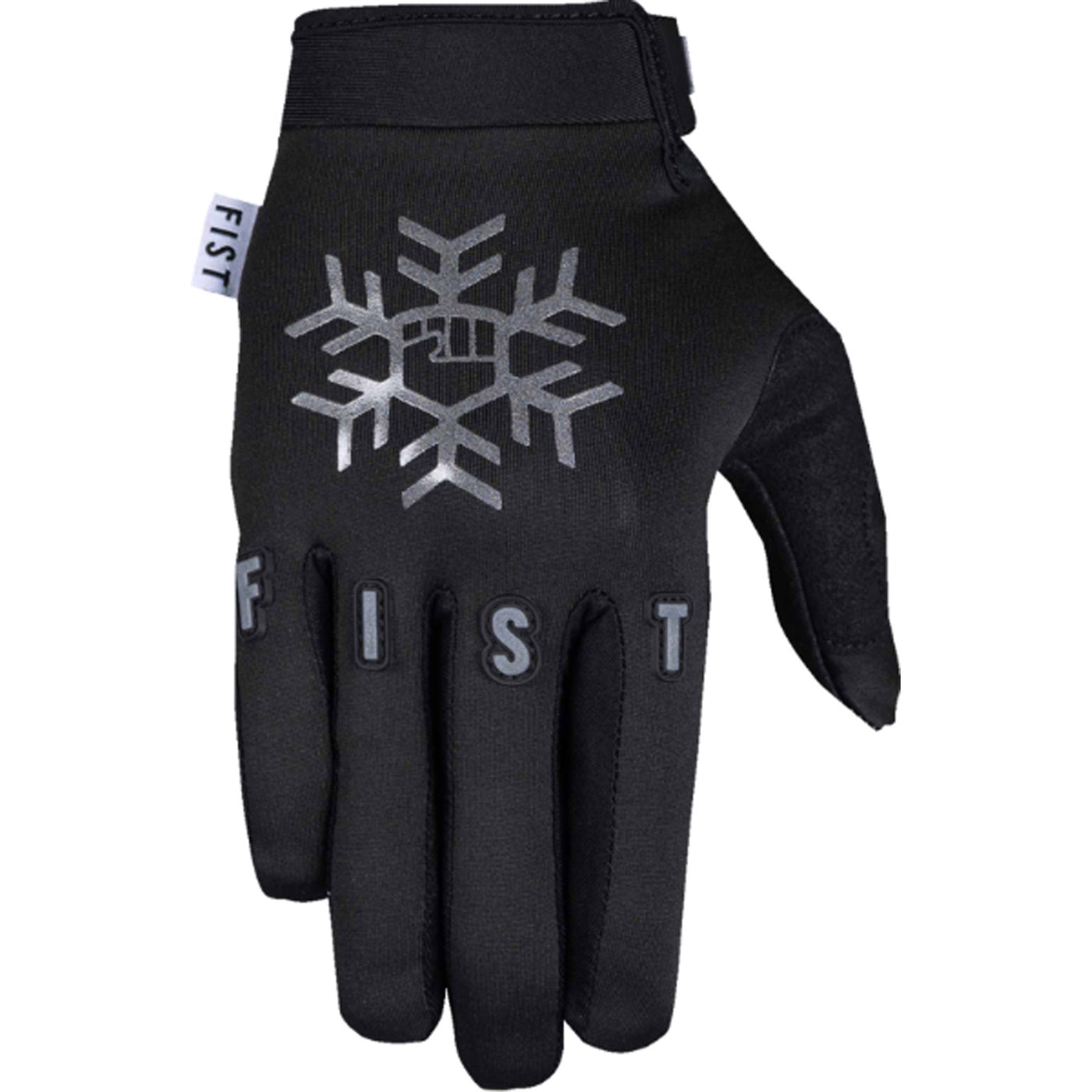 Fist Snowflake Frosty Cold Weather Gloves - Back of Hand View