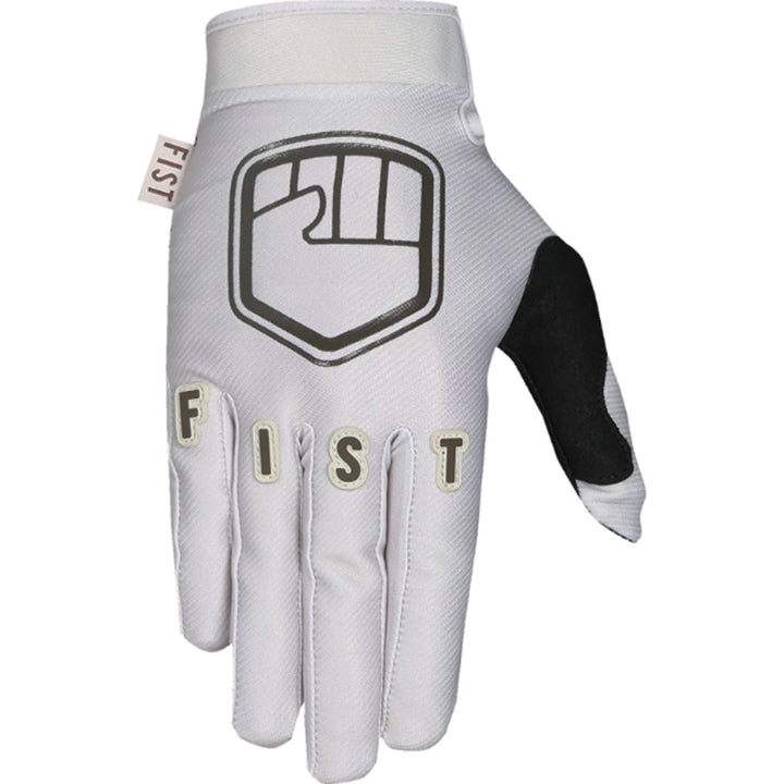 Fist Strapped Earth Stocker Gloves Bone - Back of Hand View