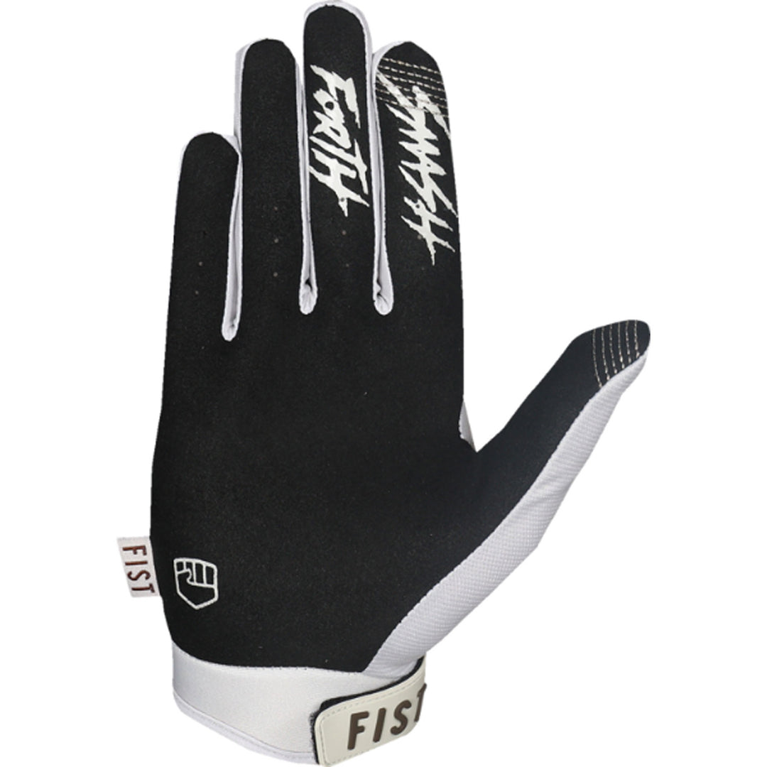 Fist Strapped Earth Stocker Gloves Bone - Palm View