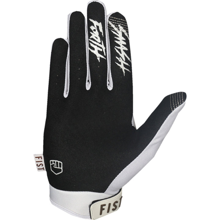 Fist Strapped Earth Stocker Gloves Bone - Palm View