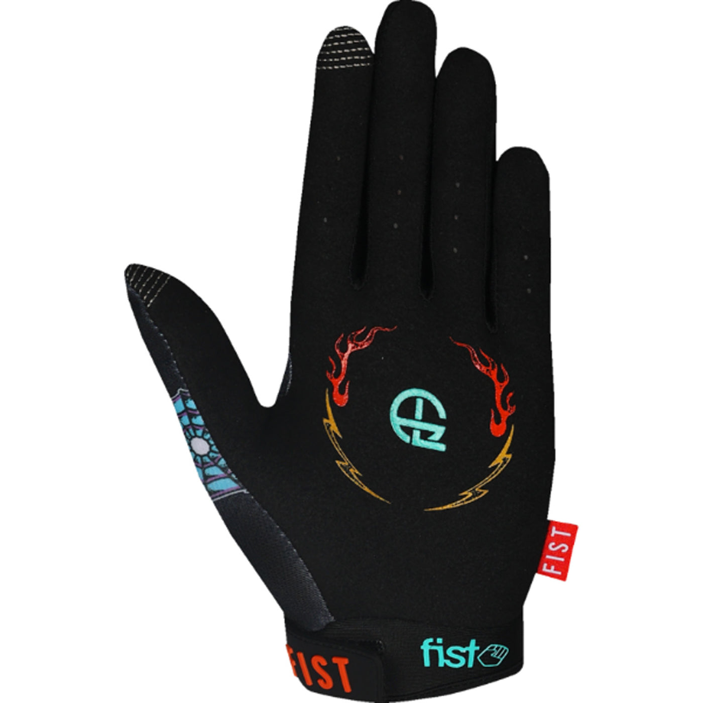 Fist Strapped Greg Lutzka Red Label Panther Gloves - Left Hand Palm View