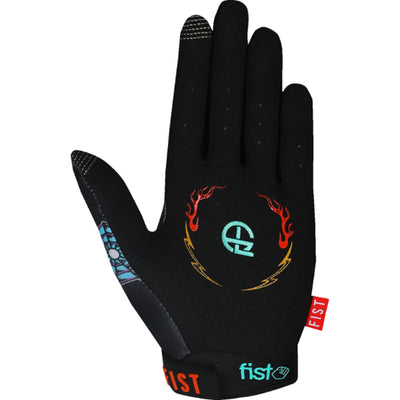 Fist Strapped Greg Lutzka Red Label Panther Gloves - Left Hand Palm View