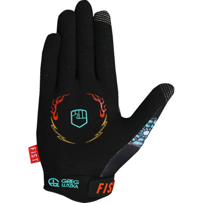 Fist Strapped Greg Lutzka Red Label Panther Gloves - Right Hand Palm View