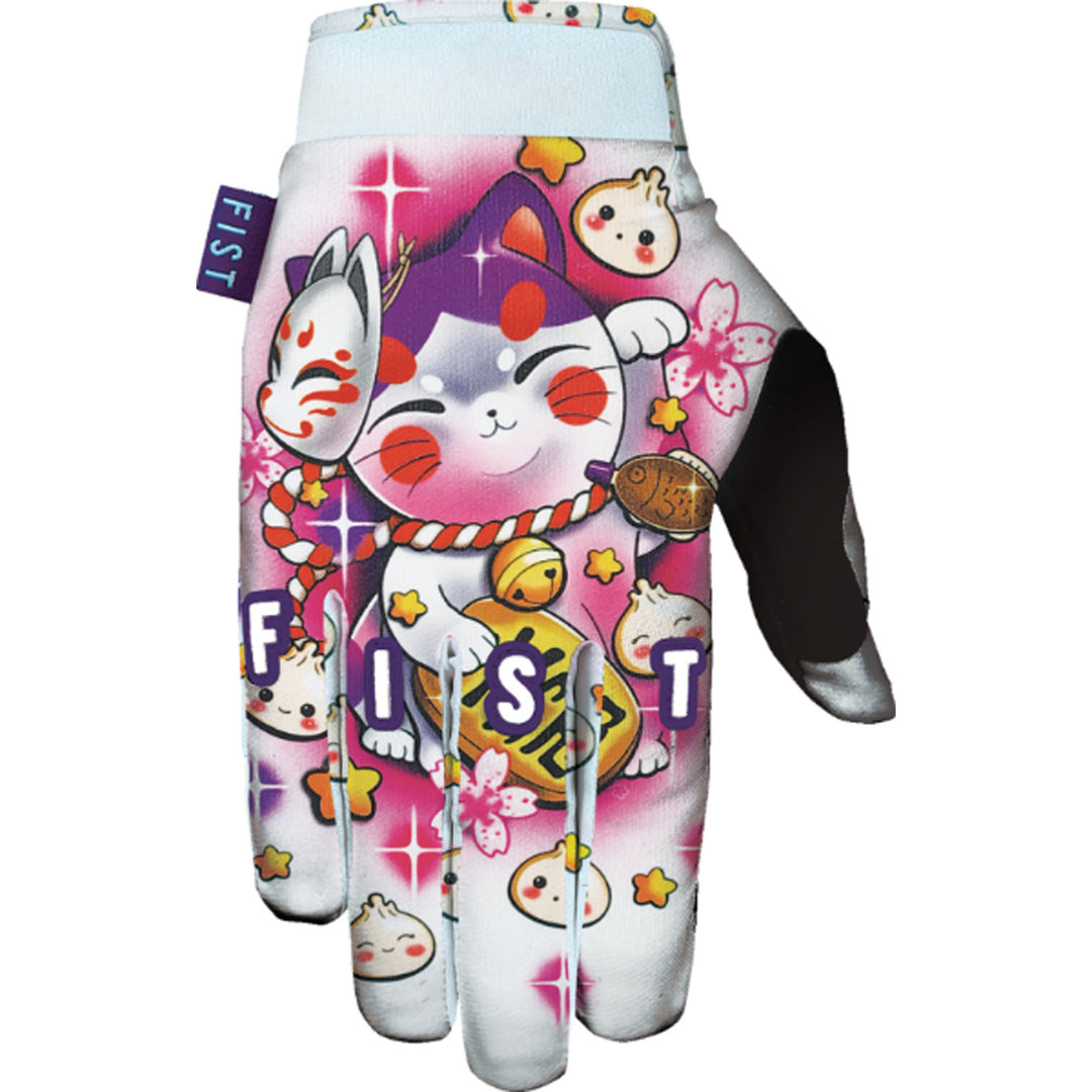 Fist Strapped Lucky Dumpling Gloves - Back of Hand View