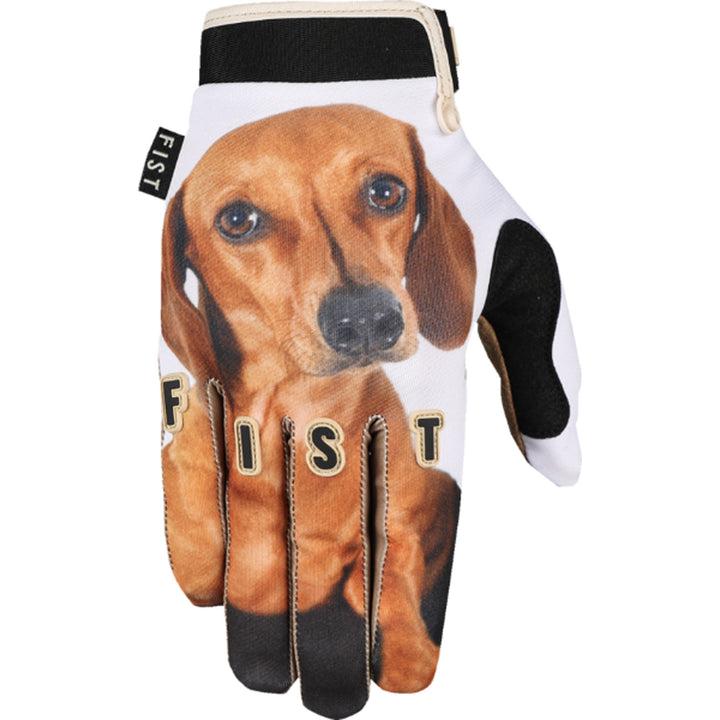 Fist Strapped Maise N Pearl Gloves - Back of Right Hand View