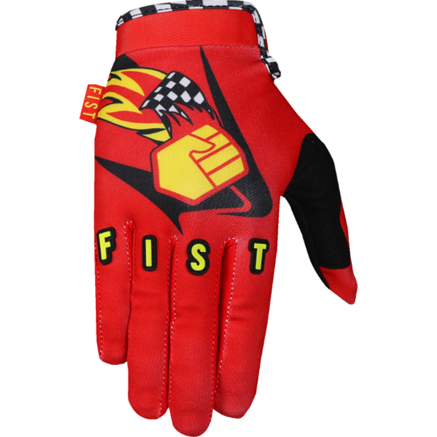 Fist Strapped Pecker Gloves - Back of Hand View