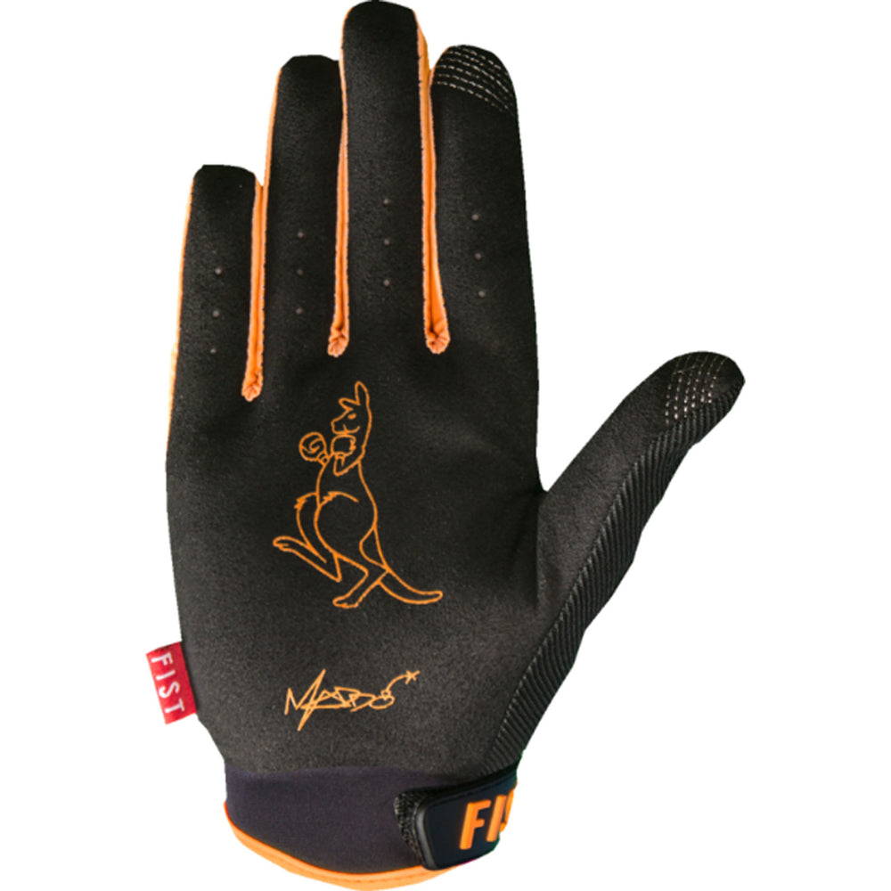 Fist Strapped Robbie Maddison Red Label High Lighter Gloves - Palm View