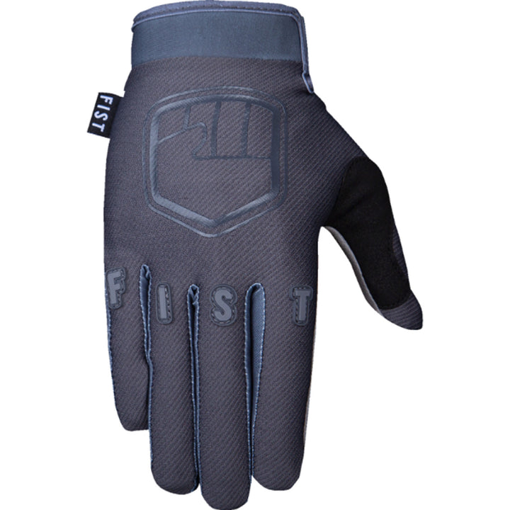 Fist Strapped Stocker Gloves Gray - Back of Hand View