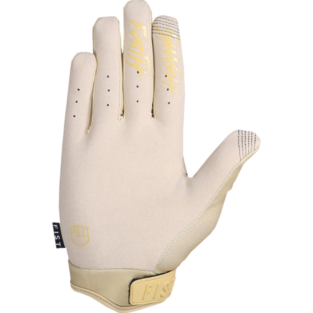 Fist Strapped Stocker Gloves Khaki - Palm View