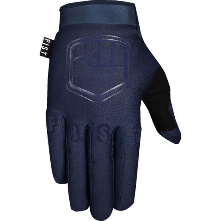 Fist Strapped Stocker Gloves Navy - Back of Hand View
