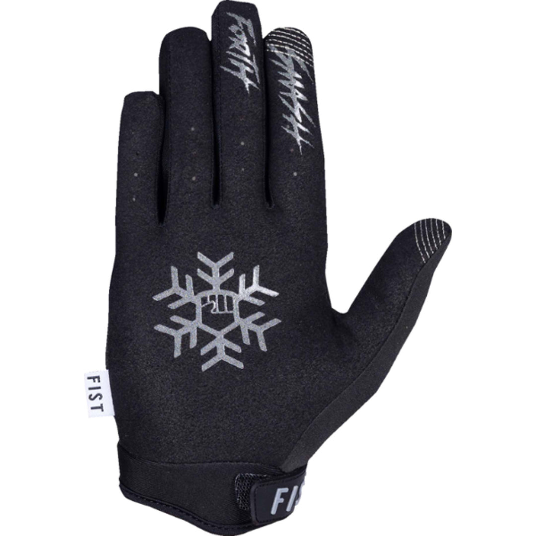Fist Youth Snowflake Frosty Cold Weather Gloves - Palm View