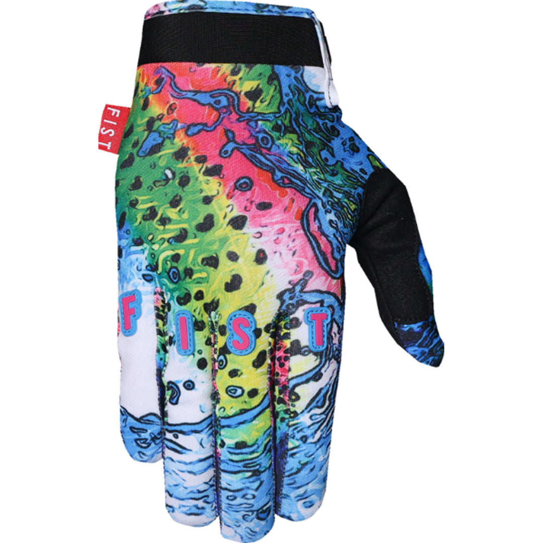 Fist Youth Strapped Dylan Long Red Label Keep It Reel Gloves - Back of Hand View