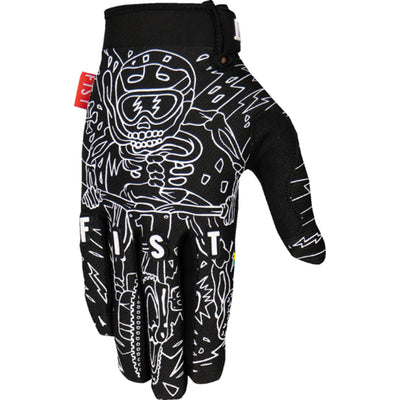 Fist Youth Strapped Sam Hill Red Label The G.O.A.T. Gloves - Back of Hand View