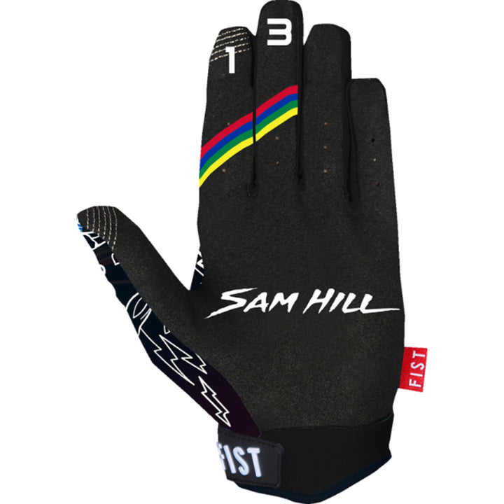 Fist Youth Strapped Sam Hill Red Label The G.O.A.T. Gloves - Left Hand Palm View