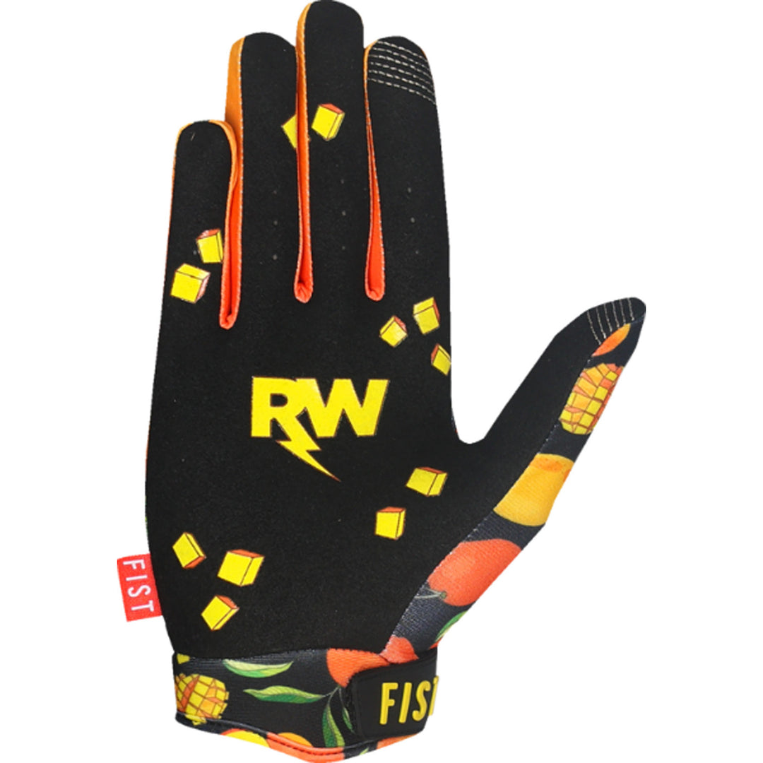 Fist Youth Strapped R-Willy Red Label Mango Madness Gloves - Palm View