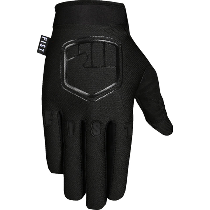 Fist Youth Strapped Stocker Gloves Black - Back of Hand View