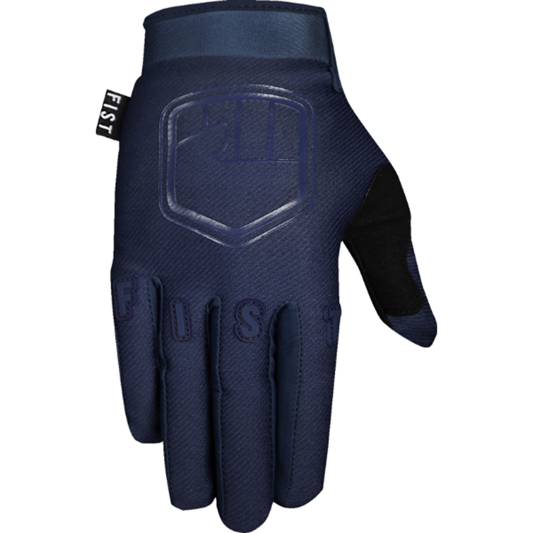Fist Youth Strapped Stocker Gloves Navy - Back of Hand View