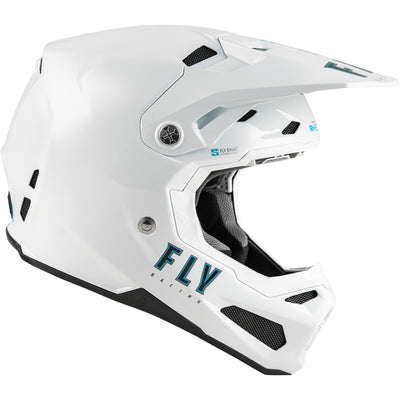 Fly Racing Formula S Carbon Helmet White - Side View