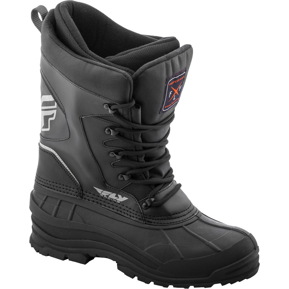 Fly Racing Aurora Boots Black - Front Side View