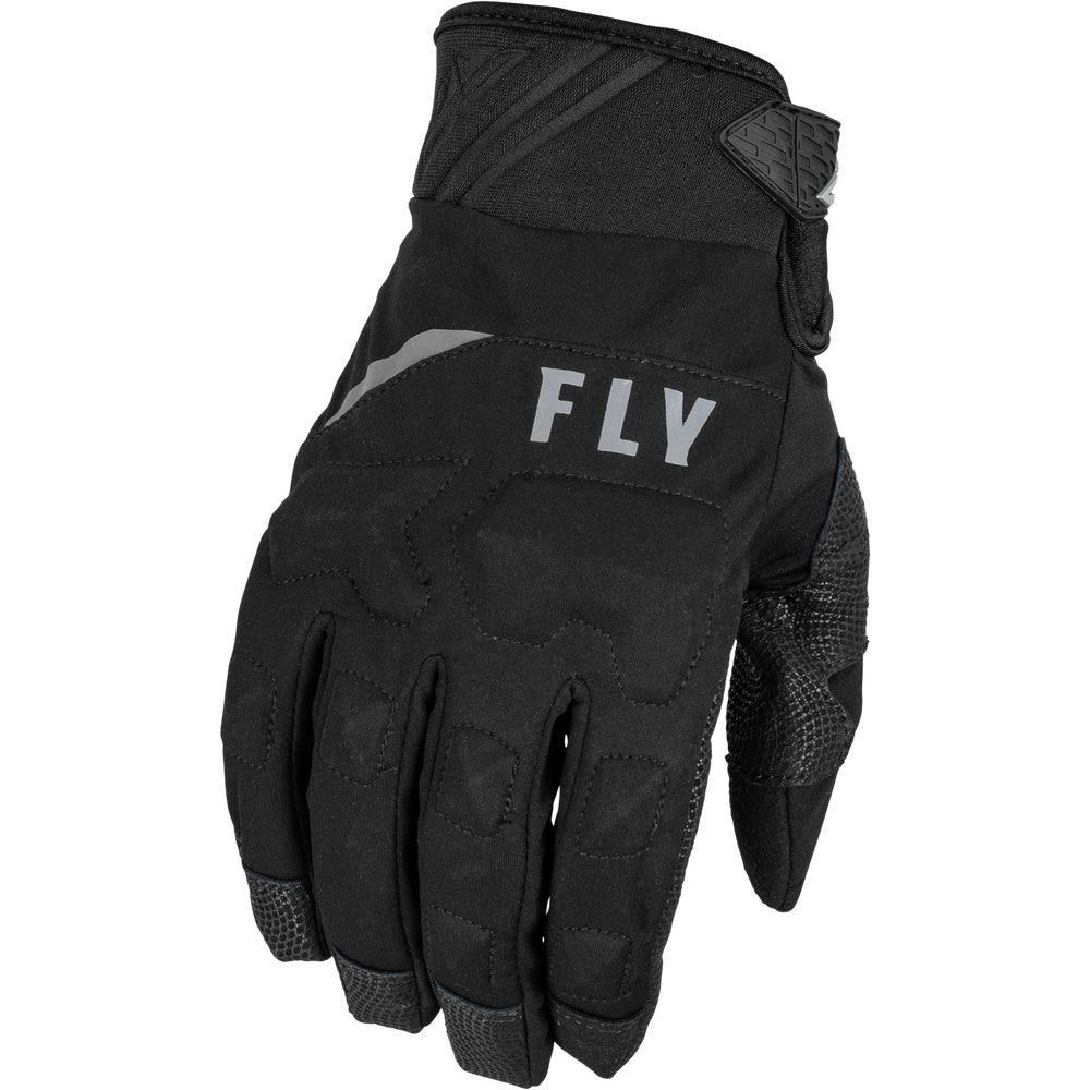 Fly Racing Boundary Gloves Black - Back of Hand View