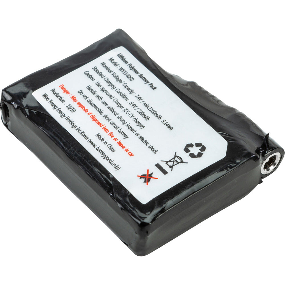 Fly Racing 1100mAh Replacement Battery - Angled Front View