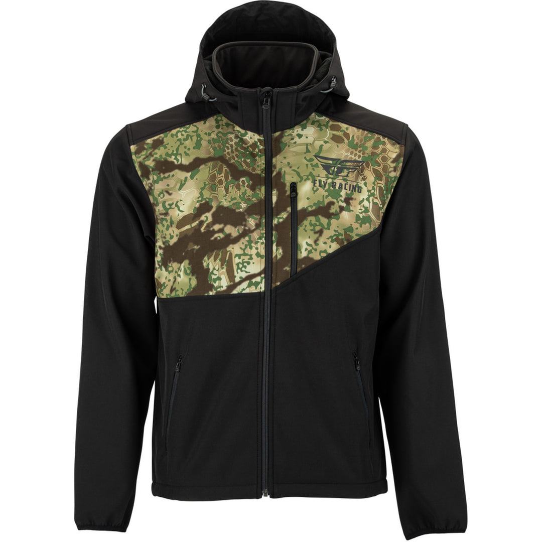 Fly Racing Checkpoint Jacket Kryptek Obskura/Black - Front View