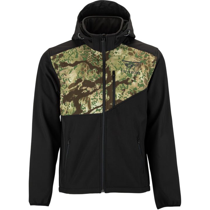 Fly Racing Checkpoint Jacket Kryptek Obskura/Black - Front View