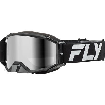 Fly Racing Zone Elite Goggle Black/Silver - Front Side View