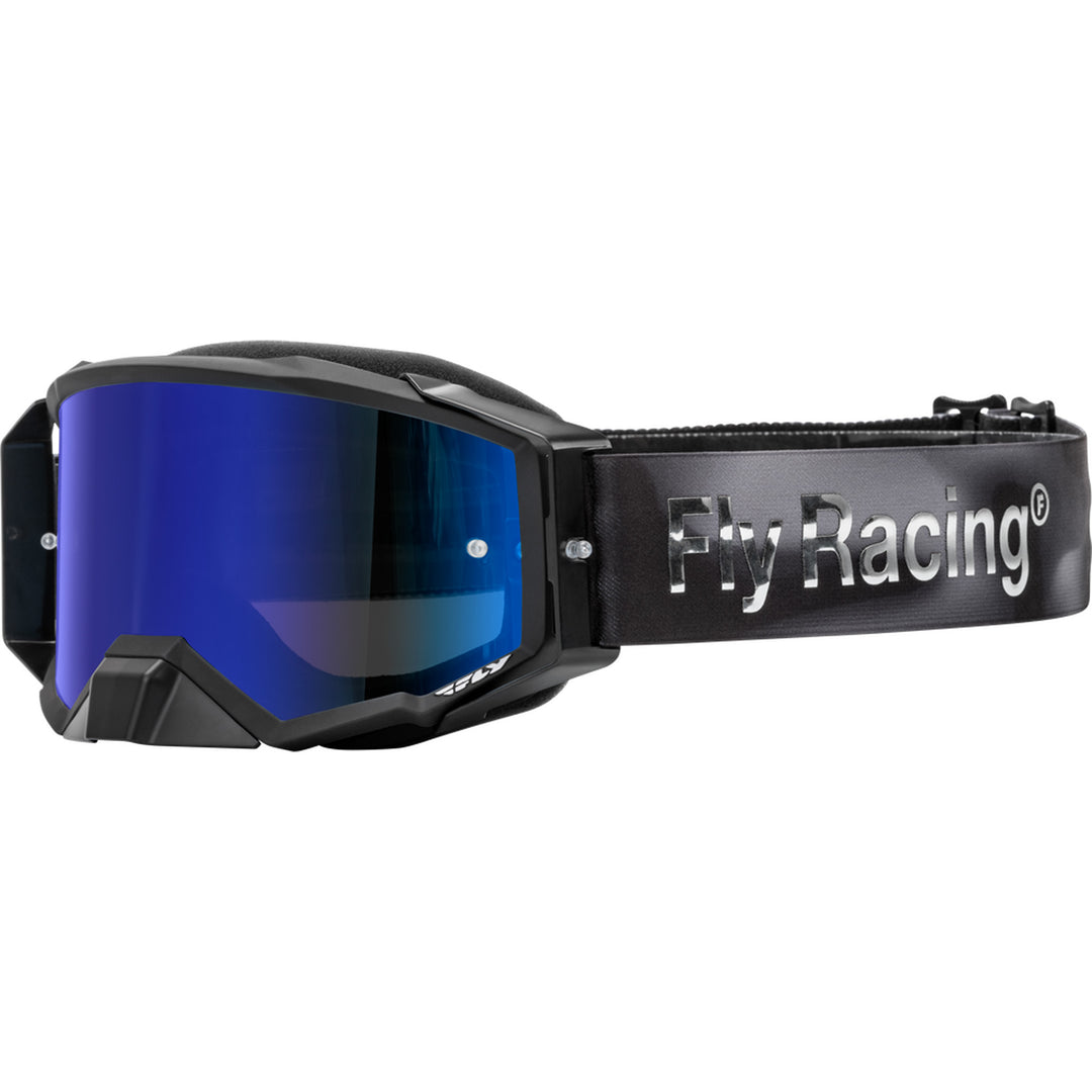 Fly Racing Zone Elite Legacy Goggle Black/Grey Camo - Front Side View