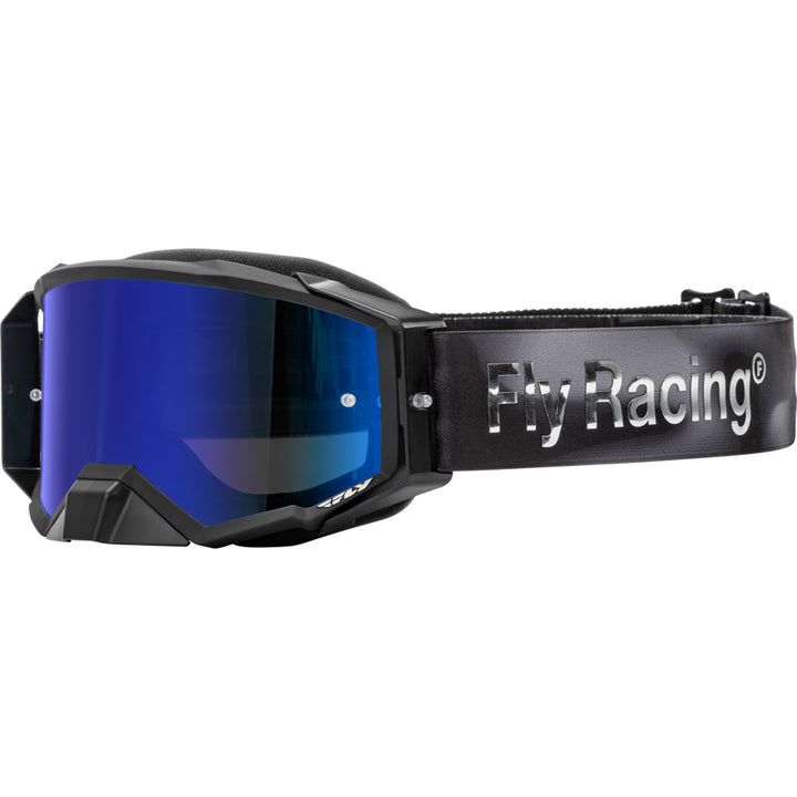Fly Racing Zone Elite Legacy Goggle Black/Grey Camo - Front Side View