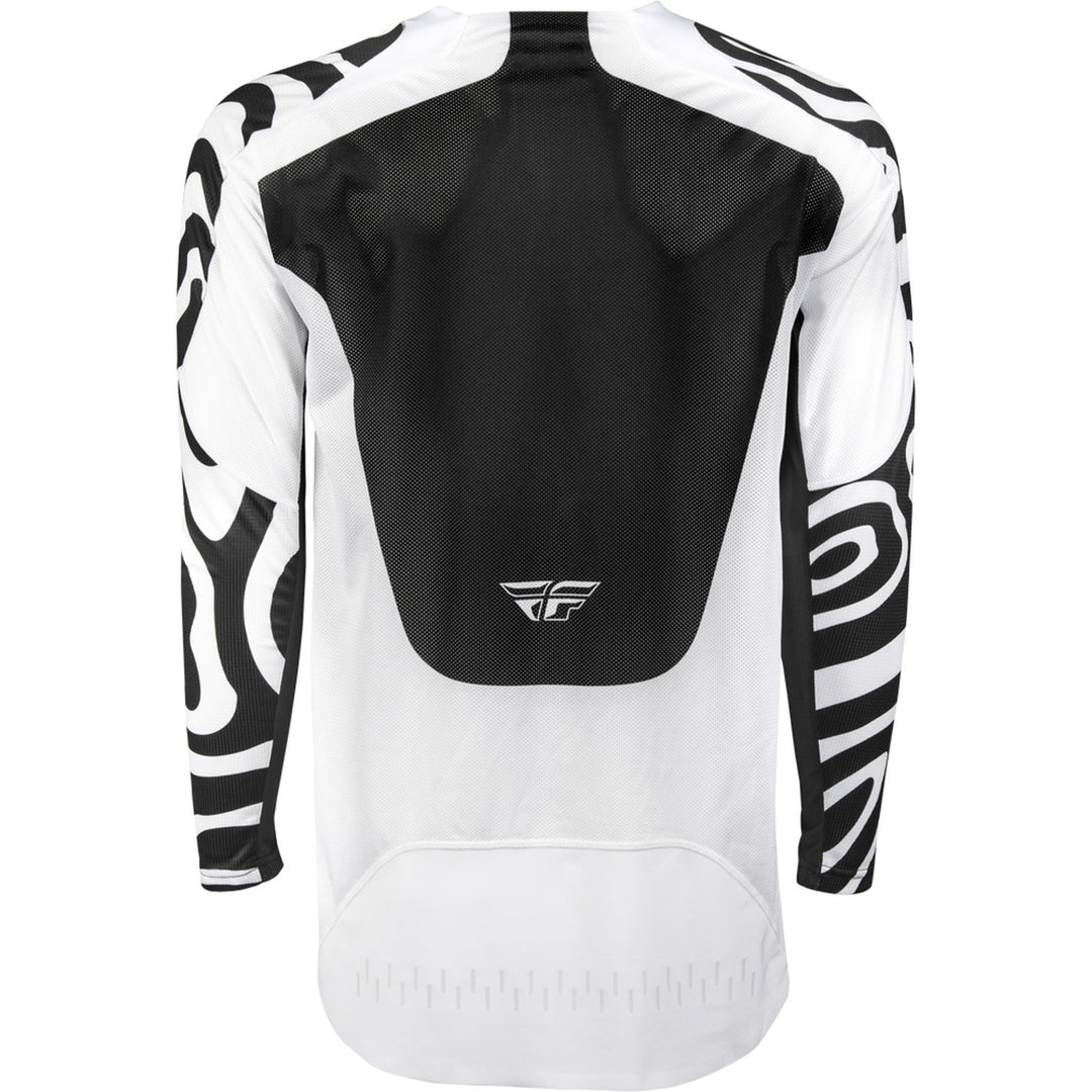 Fly Racing Evolution DST Abyss Jersey White/Black - Rear View