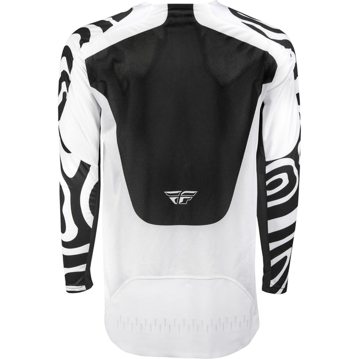 Fly Racing Evolution DST Abyss Jersey White/Black - Rear View