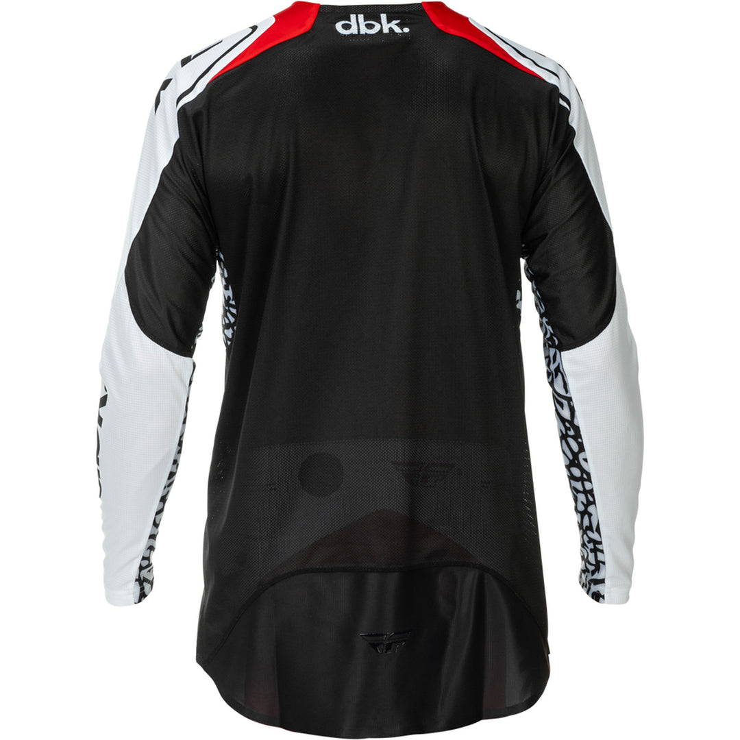 Fly Racing Evolution DST SE dbk. Jersey Black/White/Red - Rear View