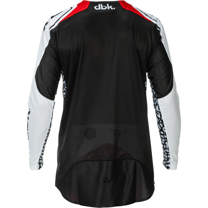 Fly Racing Evolution DST SE dbk. Jersey Black/White/Red - Rear View