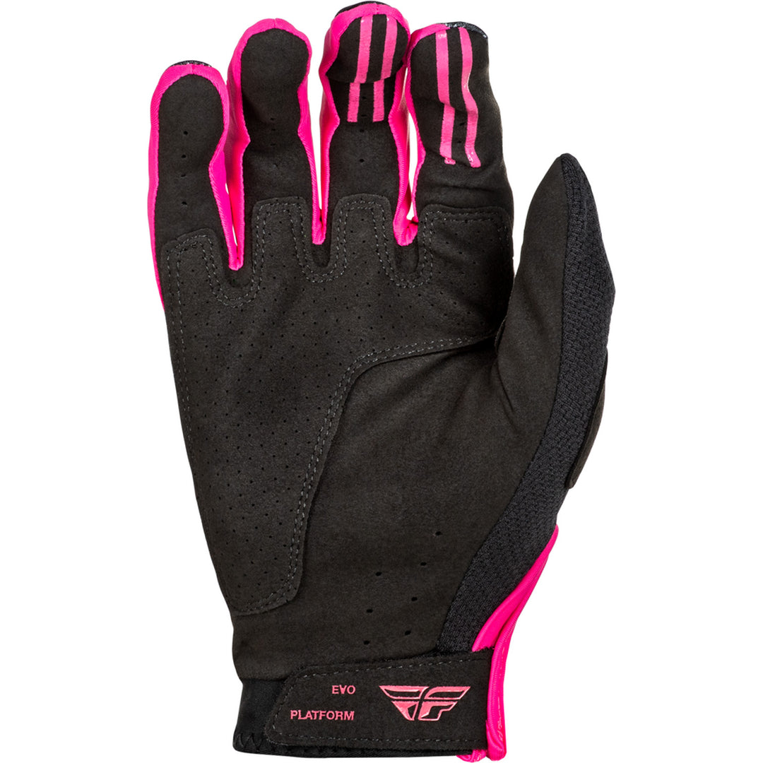 Fly Racing Evolution DST Gloves Black/Pink - Palm View