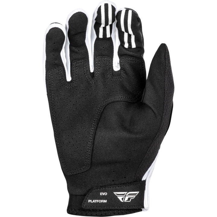 Fly Racing Evolution DST Gloves Black/White - Palm View