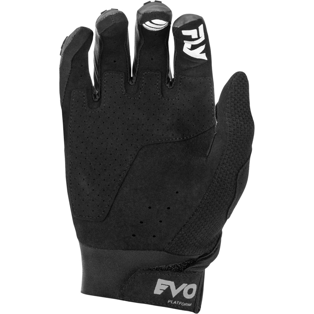 Fly Racing Evolution DST Gloves Black/Grey - Palm View