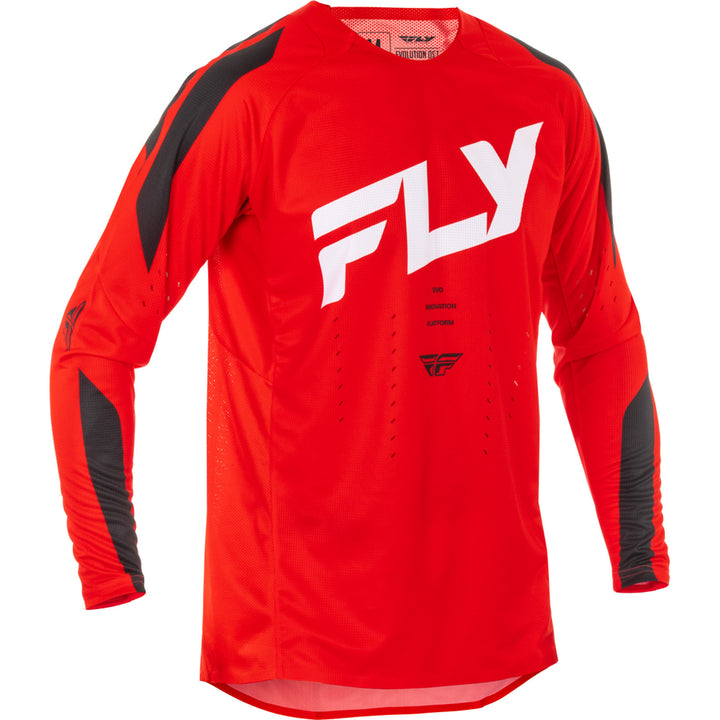 Fly Racing Evolution DST Jersey Red/White/Black - Front View