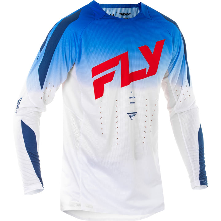 Fly Racing Evolution DST Jersey Red/White/Blue - Front View