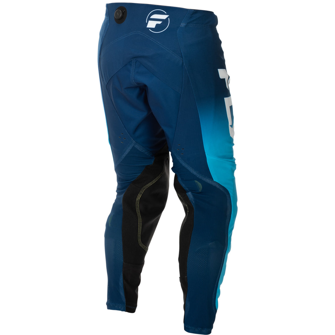 Fly Racing Evolution DST Pants Blue/White - Rear Right Side View