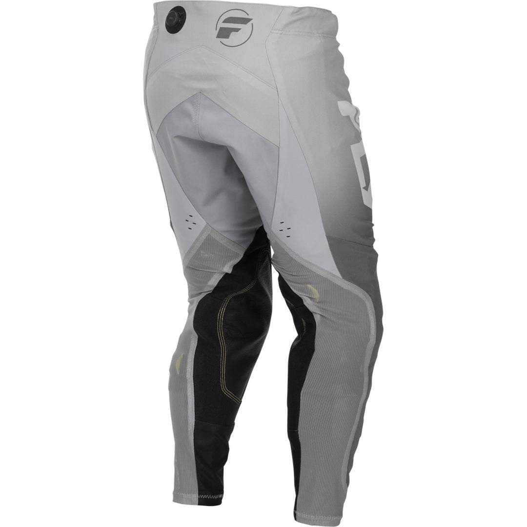 Fly Racing Evolution DST Pants White/Grey - Rear Right Side View