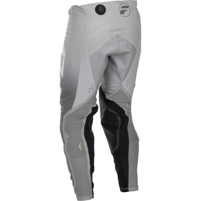 Fly Racing Evolution DST Pants White/Grey - Rear Left Side View