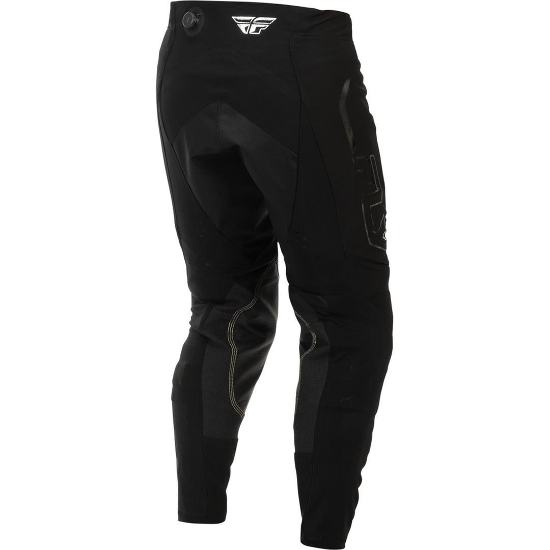 Fly Racing Evolution DST SE Spark Pants Black/Silver - Rear Right Side View
