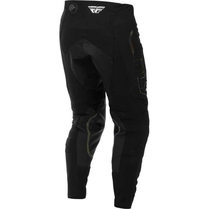 Fly Racing Evolution DST SE Spark Pants Black/Silver - Rear Right Side View