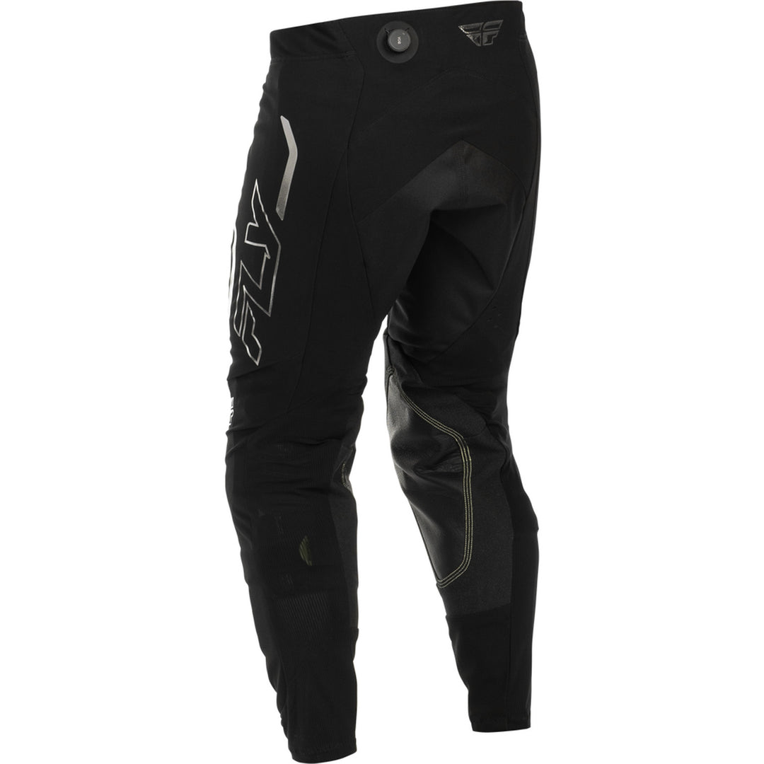 Fly Racing Evolution DST SE Spark Pants Black/Silver - Rear Left Side View