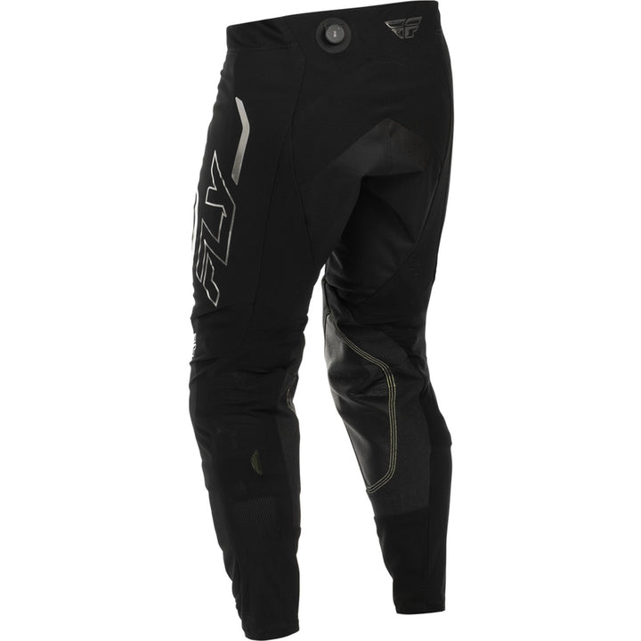 Fly Racing Evolution DST SE Spark Pants Black/Silver - Rear Left Side View