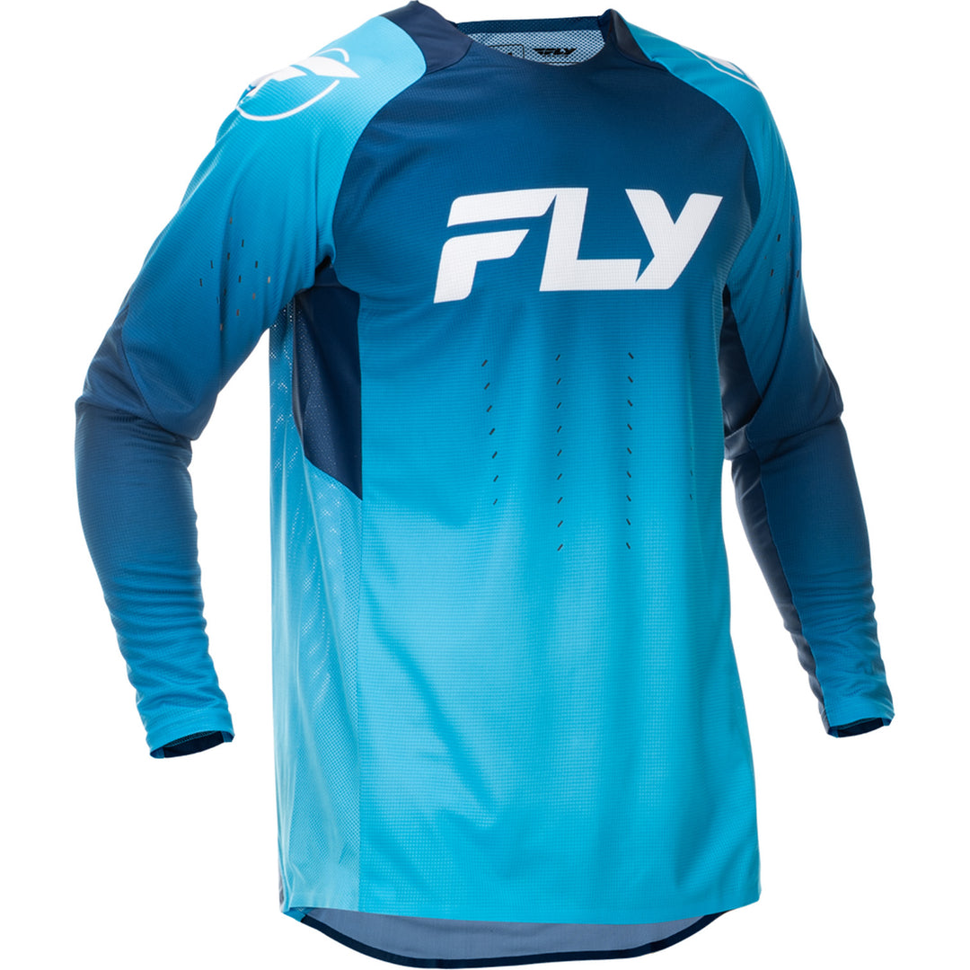 Fly Racing Evolution DST Jersey Blue/White - Front View