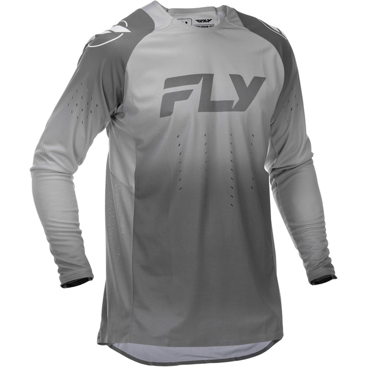 Fly Racing Evolution DST Jersey White/Grey - Front View