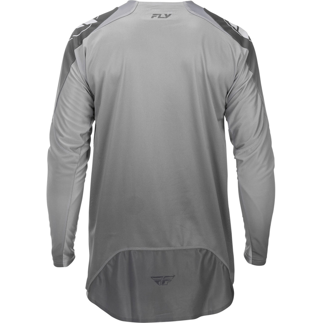 Fly Racing Evolution DST Jersey White/Grey - Rear View
