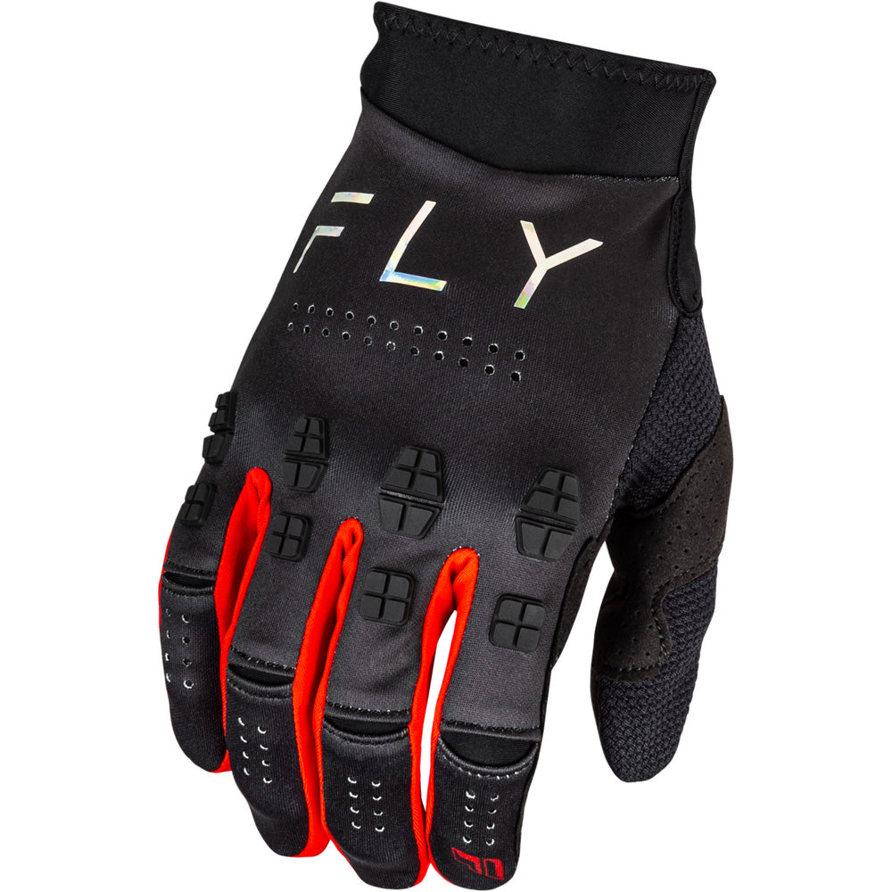 Fly Racing Evolution DST Gloves Black/Red - Back of Hand View